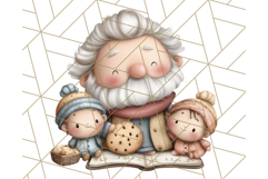 Cozy Cookie Village Clipart, Gingerbread Holiday PNG Product Image 3