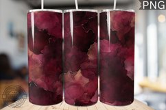 Burgundy Alcohol Ink Tumbler Wrap - High Quality 300 Dpi Product Image 1