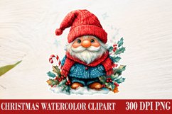 Christmas Gnome Clipart, Winter Clipart Product Image 1