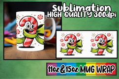Gentle smiles 11oz 15oz sublimation wrap, Cute Christmas Product Image 1