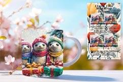 Sweet 15oz Mug Wrap Png Design , Cute Xmas Product Image 1
