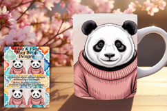 Lovely 11oz Mug Wrap Png Template , Valenines Animals Product Image 1