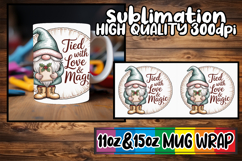 Pure joy 11oz 15oz sublimation wrap, Holiday Gnome Product Image 1