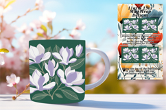 EXQUISITE 11oz Mug Wrap PNG Template , Flowers Product Image 1