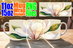 Heartfelt mornings 11oz 15oz sublimation wrap, Flowers Product Image 1