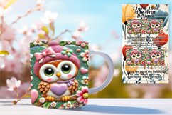 Unique 15oz Mug Wrap Png Design , Sweet Animals Product Image 1