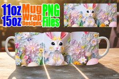 Bright Easter 3D Mug Design - 11oz 15oz, Happy Easter Product Image 1