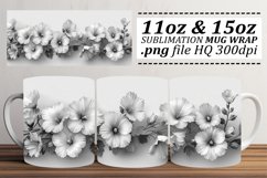 Spring Flower Charm Mug Wrap - Pattern 11oz 15oz Product Image 1