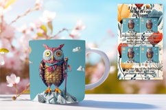 Vibrant Springtime Owl Coffee Cups Product Image 1