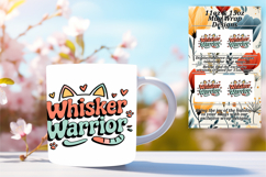 Graceful 11oz Mug Wrap Png Design , Cat Quote Product Image 1