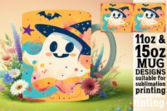 15x Ghostly Mug Wrap Bundle, Halloween 11oz &amp; 15oz, Autumn Product Image 2