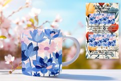 Elegant Floral Mug Wraps: Springtime Patterns Product Image 1
