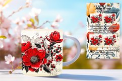 Nature Inspired Flower Mug Wrap - Sublimation 11/15oz Product Image 1