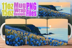 Sublimation Mug Wrap - Springtime Scenic Design Product Image 1