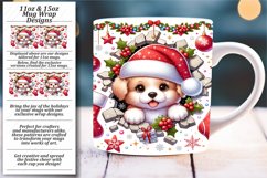 Whimsical Wall Surprise: Cartoon Mug Wrap Product Image 1