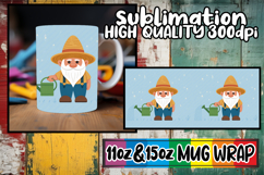 Whimsical nights sublimation print wrap, Gnomes Product Image 1