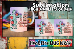 Peaceful moments 11oz 15oz mug wrap, Cross Product Image 1