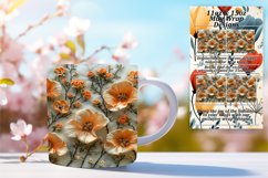 Springtime Chic Floral Mug Design - Sublimation 11oz 15oz Product Image 1