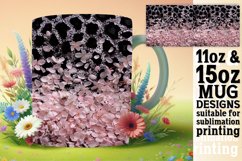 Blossom Leopard Glitter Mug Wrap Product Image 1