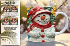 Sunny Snowman Bliss: 11oz/15oz Holiday Wraps Product Image 1