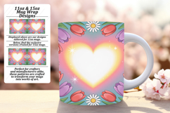 FRESH 15oz Mug Wrap PNG Design , Flowers Product Image 1
