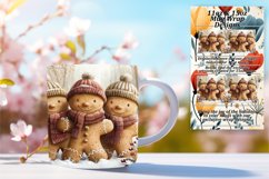 Winter Holiday Wrap 11oz/15oz Gingerbread Mug Design Product Image 1