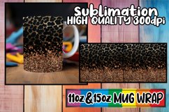 Floral Chic: Leopard &amp; Flower Mug Wrap Product Image 1