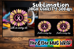 Lovely moments 11oz 15oz sublimation wrap, Breast Cancer Product Image 1