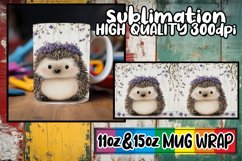 Watercolor Spring Animals Mug Wrap | 11oz 15oz Design Product Image 1