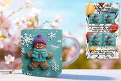 Holiday 3D Gingerbread Man Wrap | 11oz/15oz Mug Product Image 1