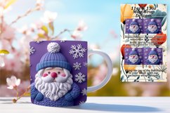Sublimation 3D Santa Claus Wrap for 11oz 15oz Holiday Mug Product Image 1
