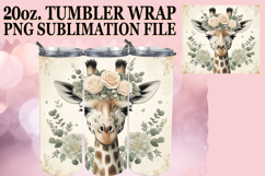 JOYFUL PRESENT 20oz TUMBLER WRAP, Giraffe Product Image 1