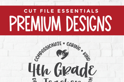 4th grade teacher svg - a fourth grade teacher unisex design Product Image 4
