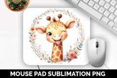 Cute Animals Mouse Pad Bundle, Sublimation Mouse Pad PNG Product Image 10