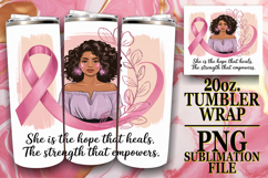 Sweet Joy 20oz tumbler wrap, Cancer Product Image 1