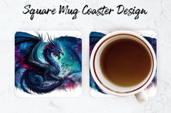 Dragon Mug coaster | Coaster | Sublimation Design Product Image 1