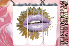 Gentle Breezes 20oz tumbler wrap, Dripping Lips Product Image 1