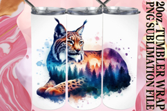 Enchanted days 20oz tumbler wrap, Animals Art Product Image 1