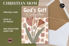 Christian Mother's Day Card | Bible Verse Printable Product Image 1