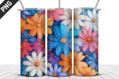 Flowers Tumbler Wrap | Sublimation Design | Tumble PNG Product Image 1