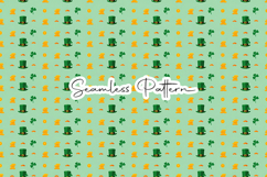 St. Patrick's Day Seamless Patterns - Leprechaun &amp; Clovers Product Image 7