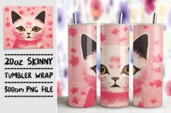 Hilarious Kitty Tumbler Sublimation Design Product Image 1