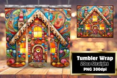 Christmas Dream Stained Glass 3D Wrap 20oz Product Image 1