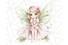 Pastel Fairies and Butterflies PNG, Spring Fantasy Clipart Product Image 3