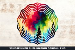 Colorful Sky Wind Spinner Sublimation Design Product Image 1