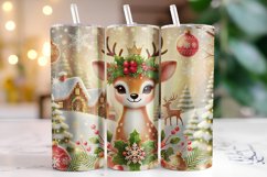 Christmas Deer Tumbler Wrap | Sublimation | Tumblers Product Image 1