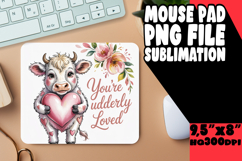 UNIQUE MOUSE MAT GIFT IDEAS, Cute Cow Product Image 1