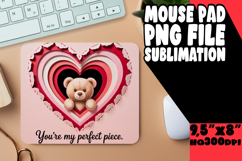 Sweet DESK pad Playful PNG, Valentines Day Product Image 1