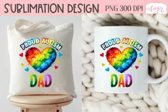 Autism Dad PNG sublimation | Autism family support PNG Product Image 2