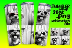 Vibrant Dog Portraits Tumbler Wrap 20oz Product Image 1